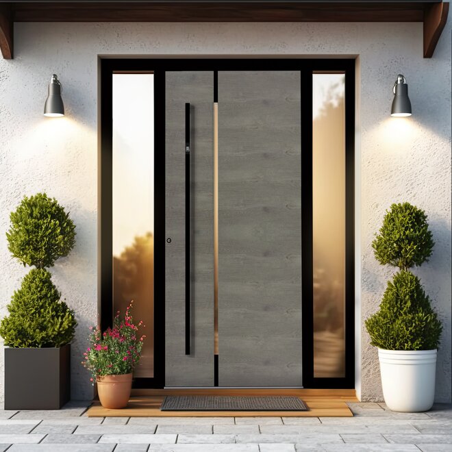 Aluminium front door Unique – modern design