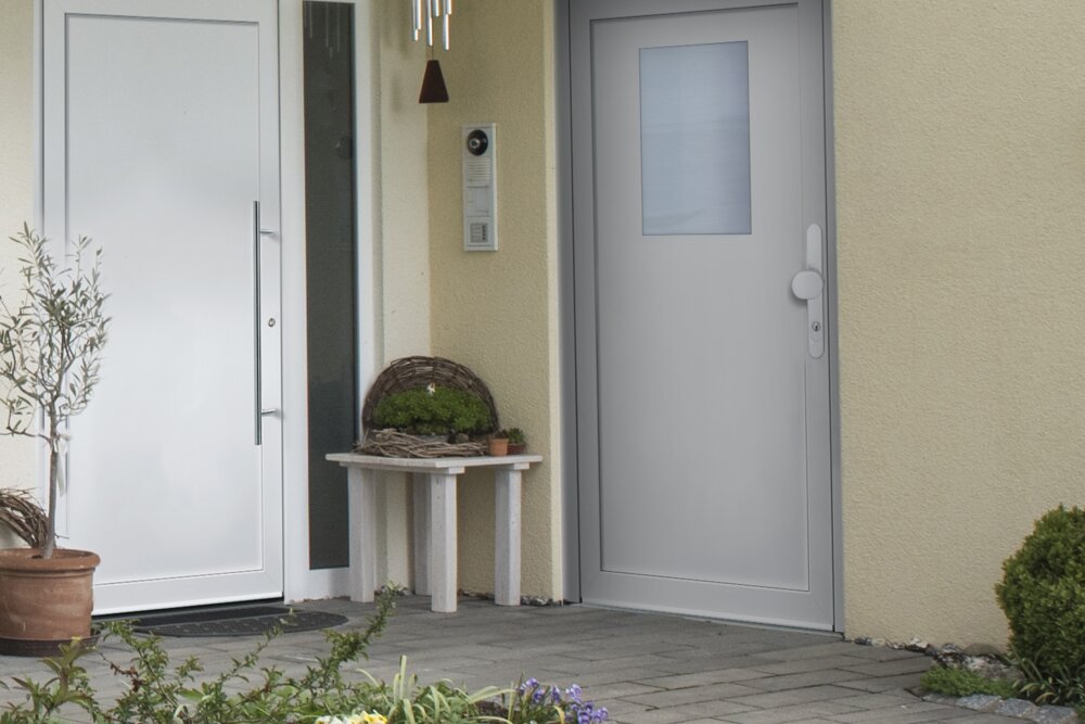 Aluminum side entrance doors
