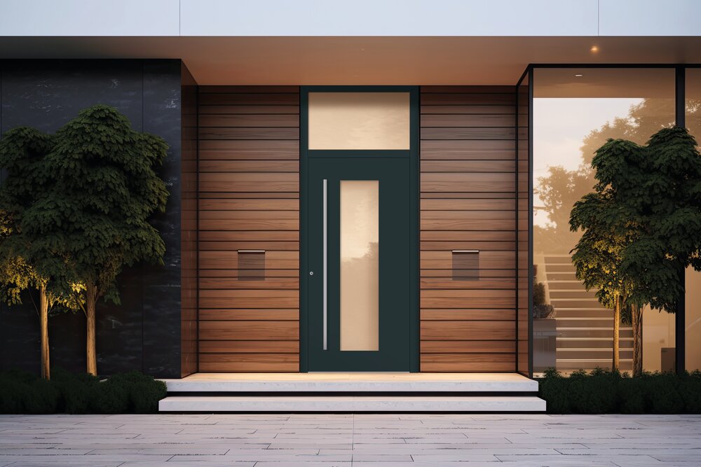 Aluminium front door