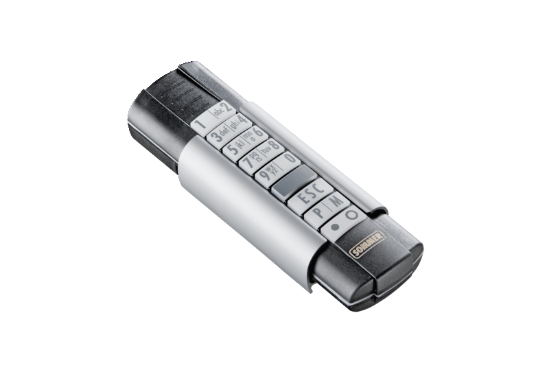 12-command handheld transmitter Telecody+ | black/silver | SOMMER