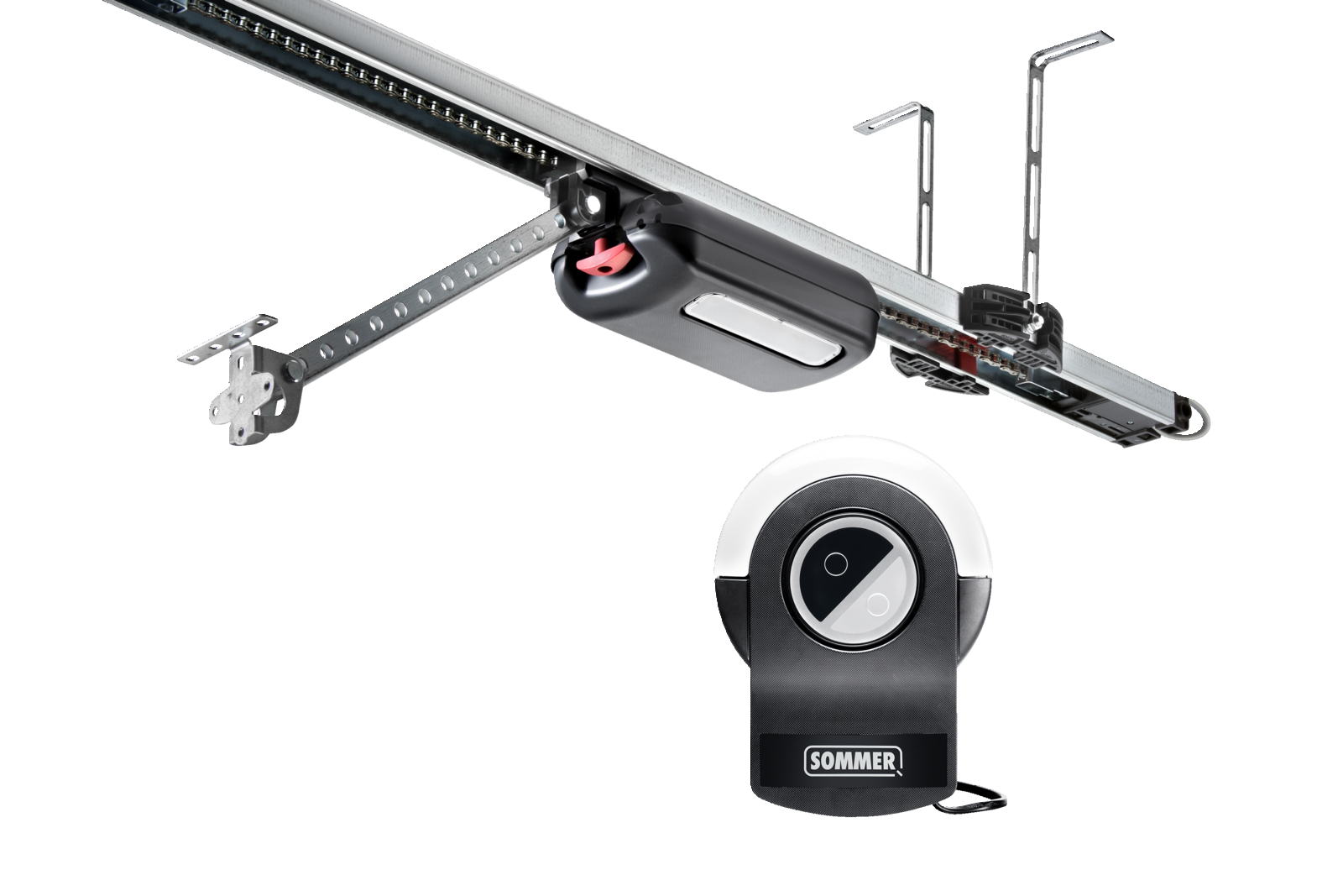 Garage door operator SOMMER pro+ with separate control unit