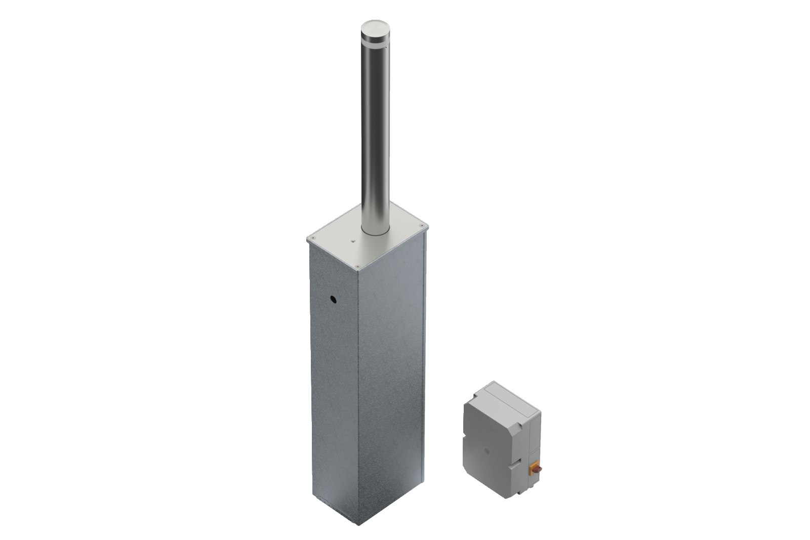 Electromechanical bollard with drive