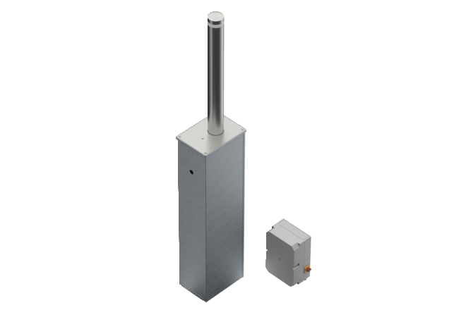 Electromechanical bollard with drive