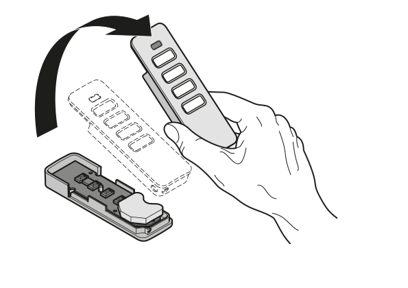 Step 2 - Changing the Pearl hand-held transmitter battery