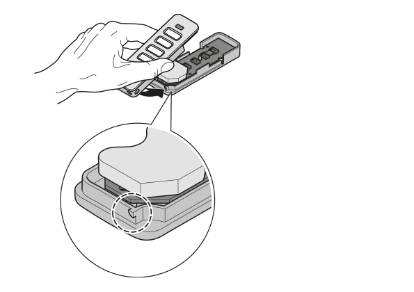 Step 4 - Changing the Pearl hand-held transmitter battery