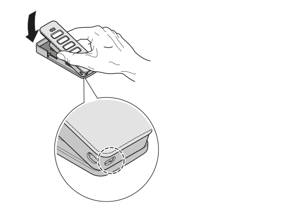 Step 5 - Changing the Pearl hand-held transmitter battery
