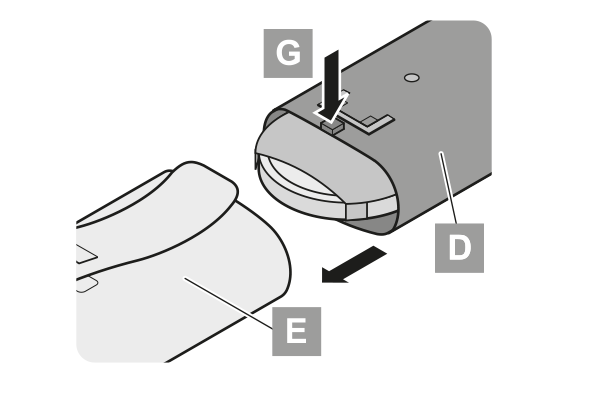 Step 3 - Changing the Classic hand-held transmitter battery