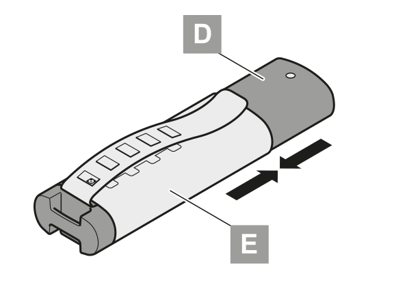 Step 4 - Changing the Classic hand-held transmitter battery