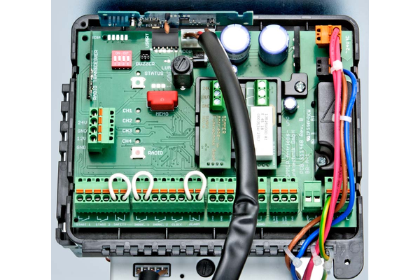 View of the control of the electrical barriers from SOMMER