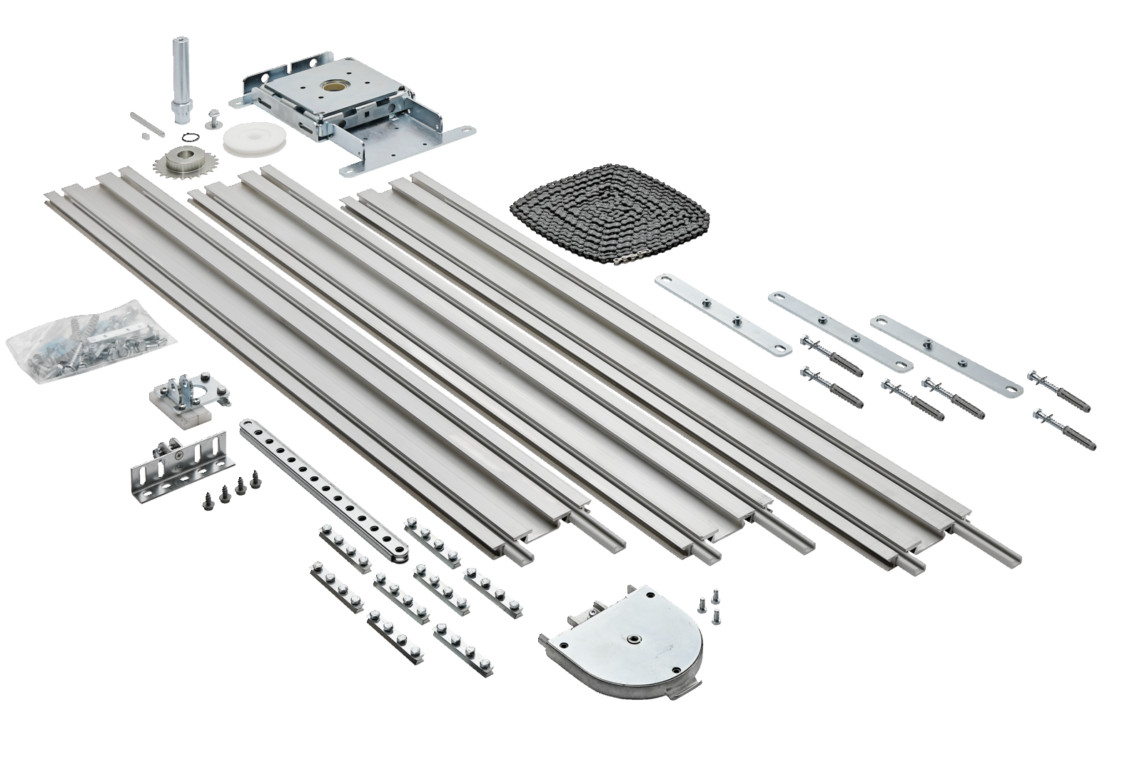 3-part rail unit 