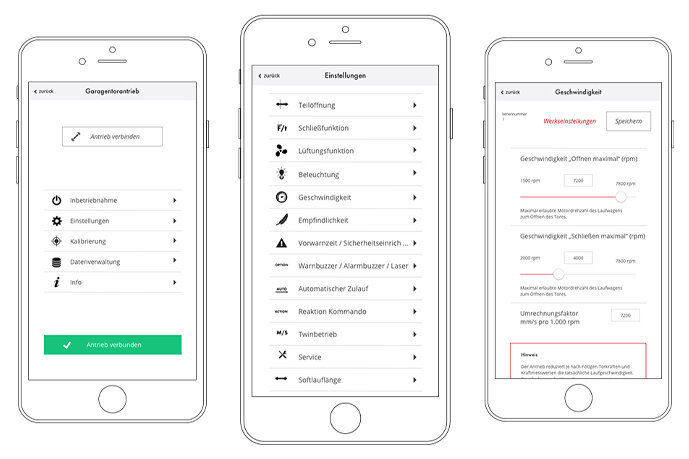 SOMlink functional options