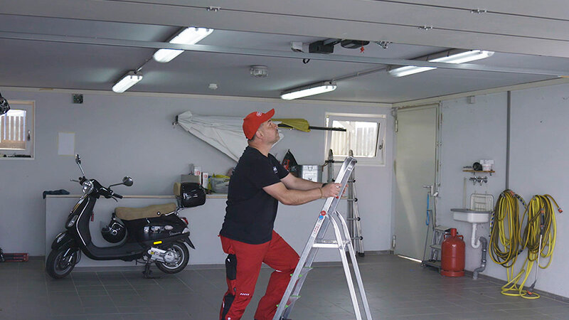 Garage door installation